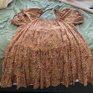 XL Floral Babydoll Dress